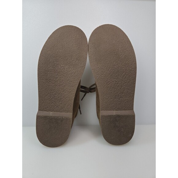 J. Crew Crewcuts K7 Macalister Suede Lace-Up Boys Boots Big Kids Sz 7 Brown Tan - Picture 7 of 12